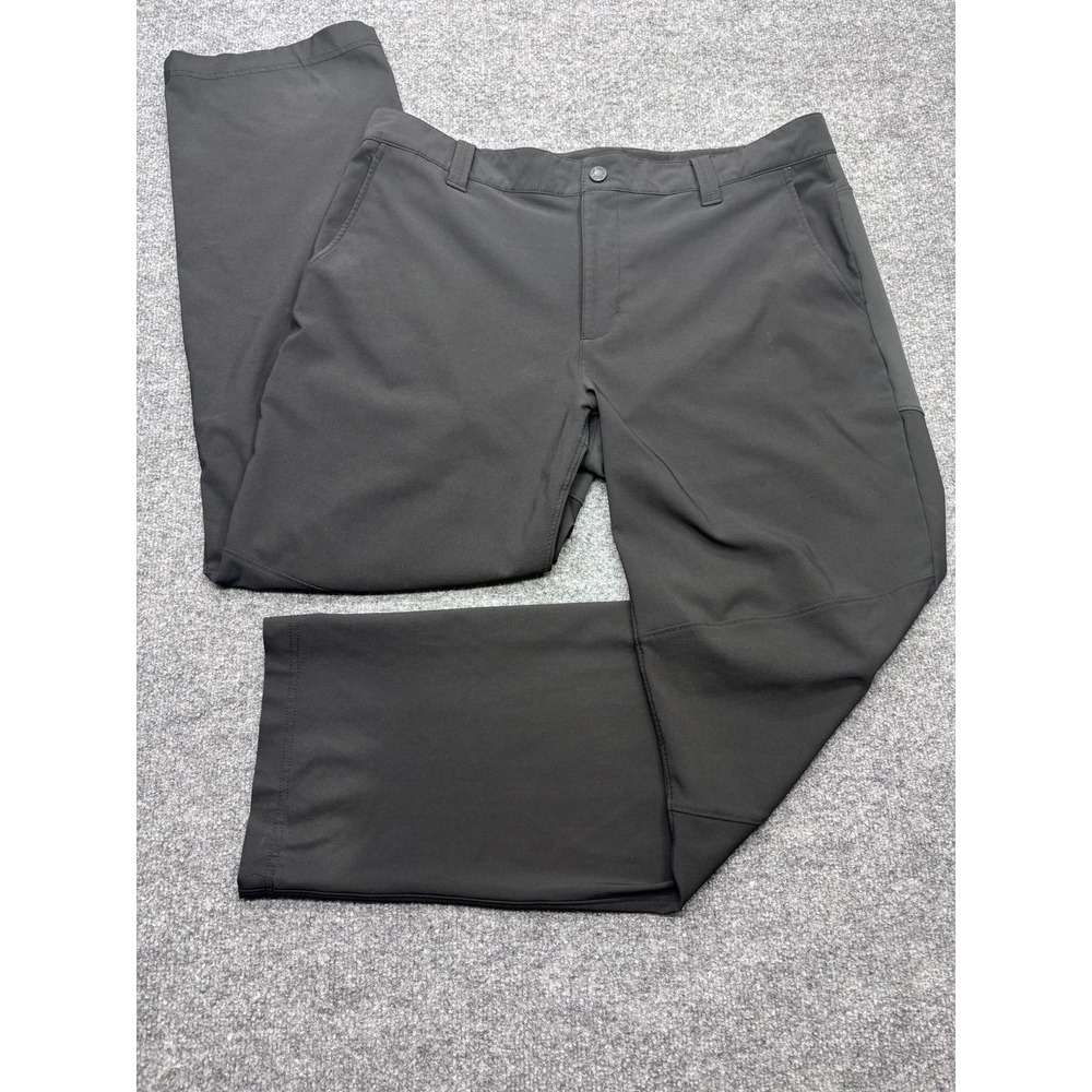 The North Face Mens Black Softshell Hiking Pants Articulated Knee Size 38